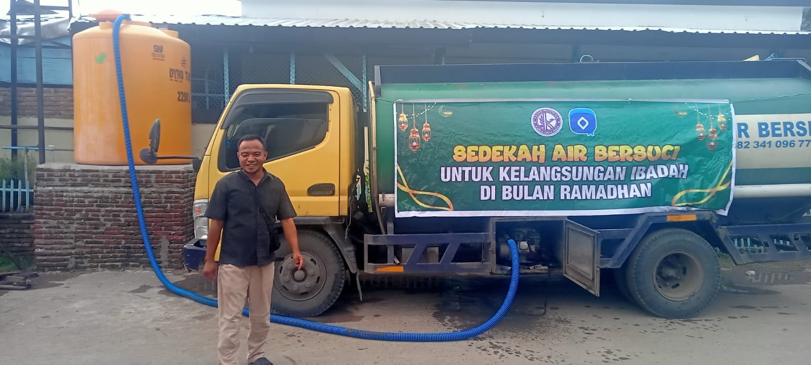 Distribusi Air Bersih untuk Mendukung Ibadah Ramadhan di Mushola Baitul Jama’ah Kota Bima